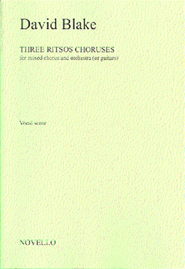 Three Ritsos Choruses